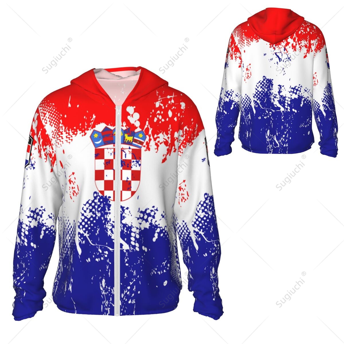 Croatia Flag Sun Protection Ho - Fishing Hoodie review and price