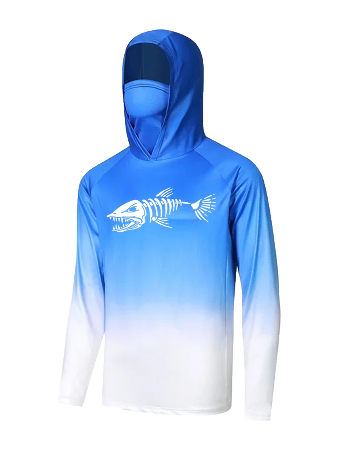 UPF 50+ Hooded Fishing Clothes - Fishing Mask Sun Protection review and price