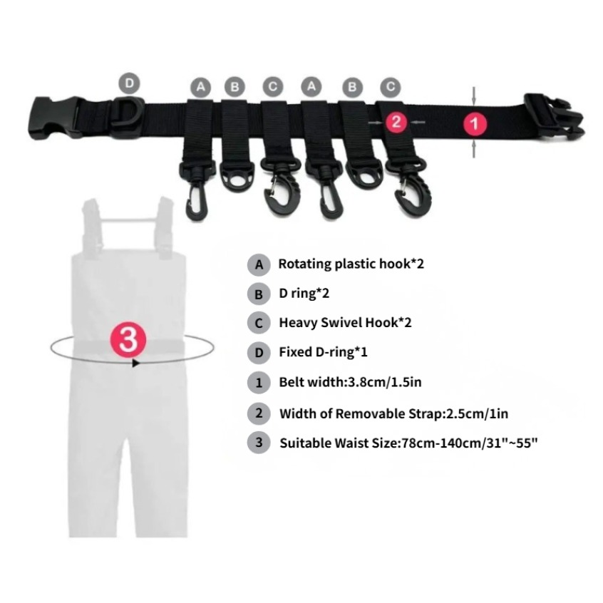 1Pcs Adjustable Wading Belts F - Fishing Belt review and price