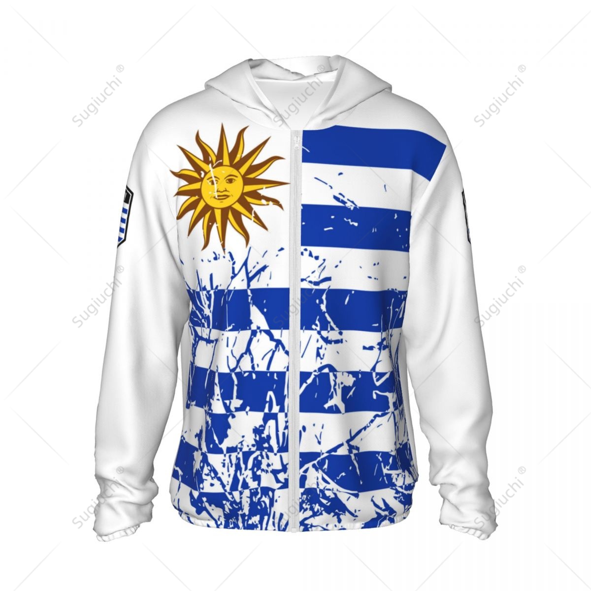 Uruguay Flag Sun Protection Ho - Fishing Hoodie review and price