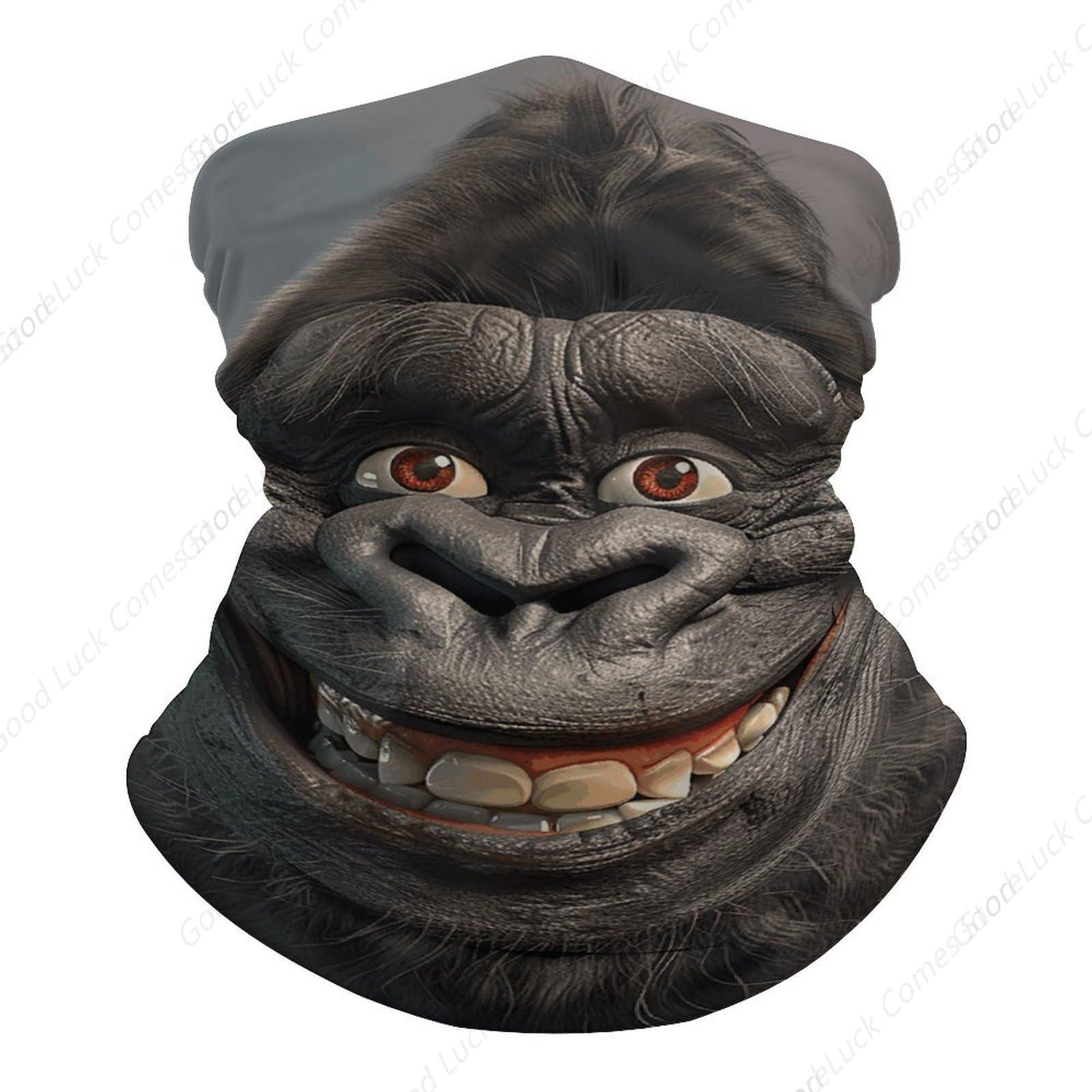 Smiling Gorilla Photo Bandana  - Fishing Mask Sun Protection review and price
