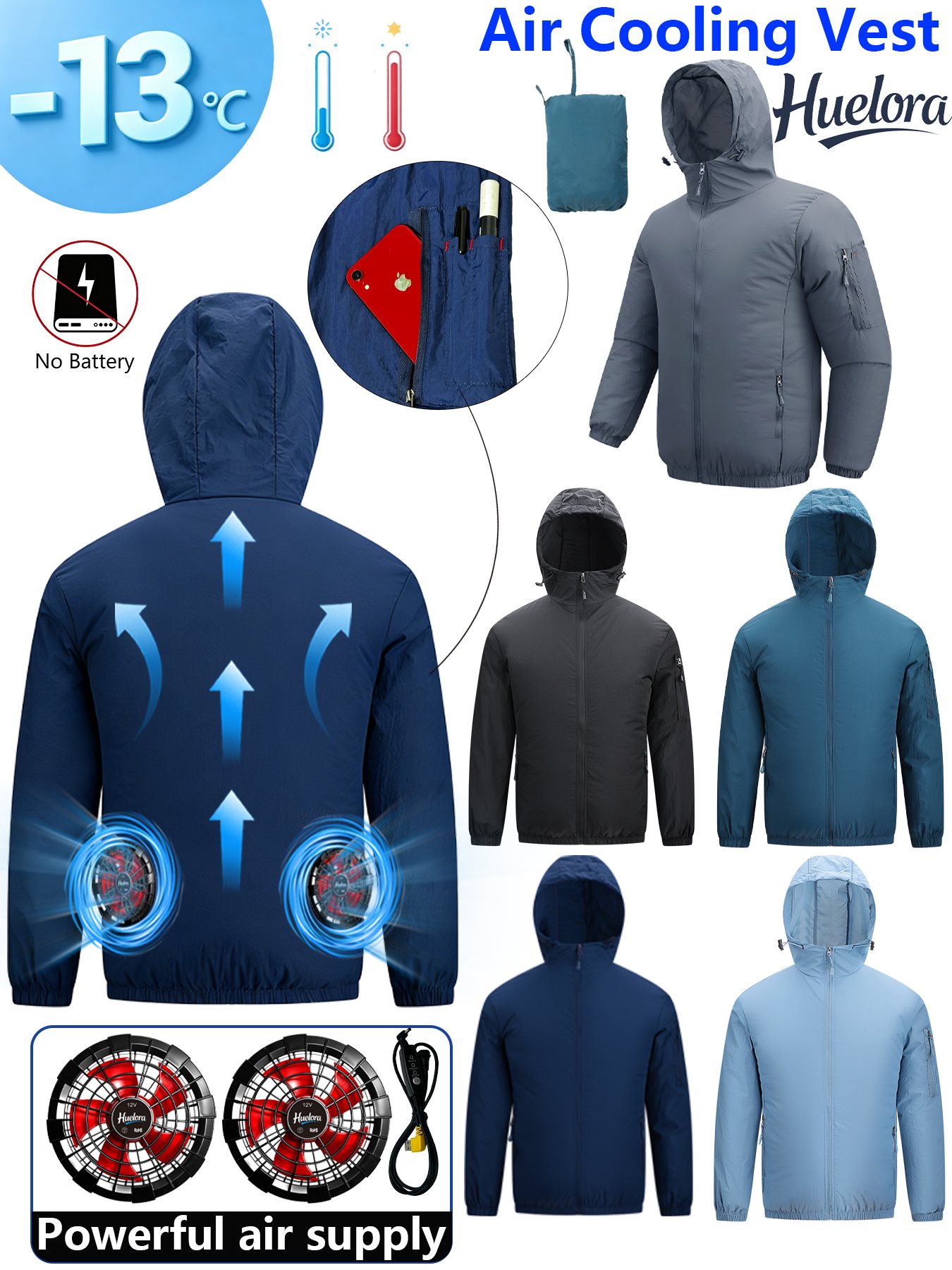 Men's Hooded USB Cooling Jacke - Fishing Hoodie review and price