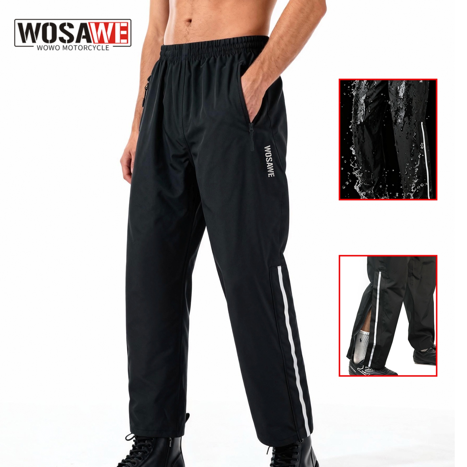 WOSAWE Motorcycle Motorbike Ra - Fishing Pants Waterproof review and price