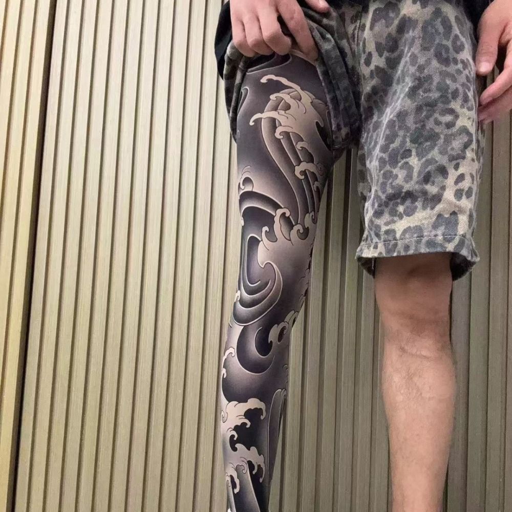 New Full Leg Fake Tattoo Socks - Fishing Socks review and price