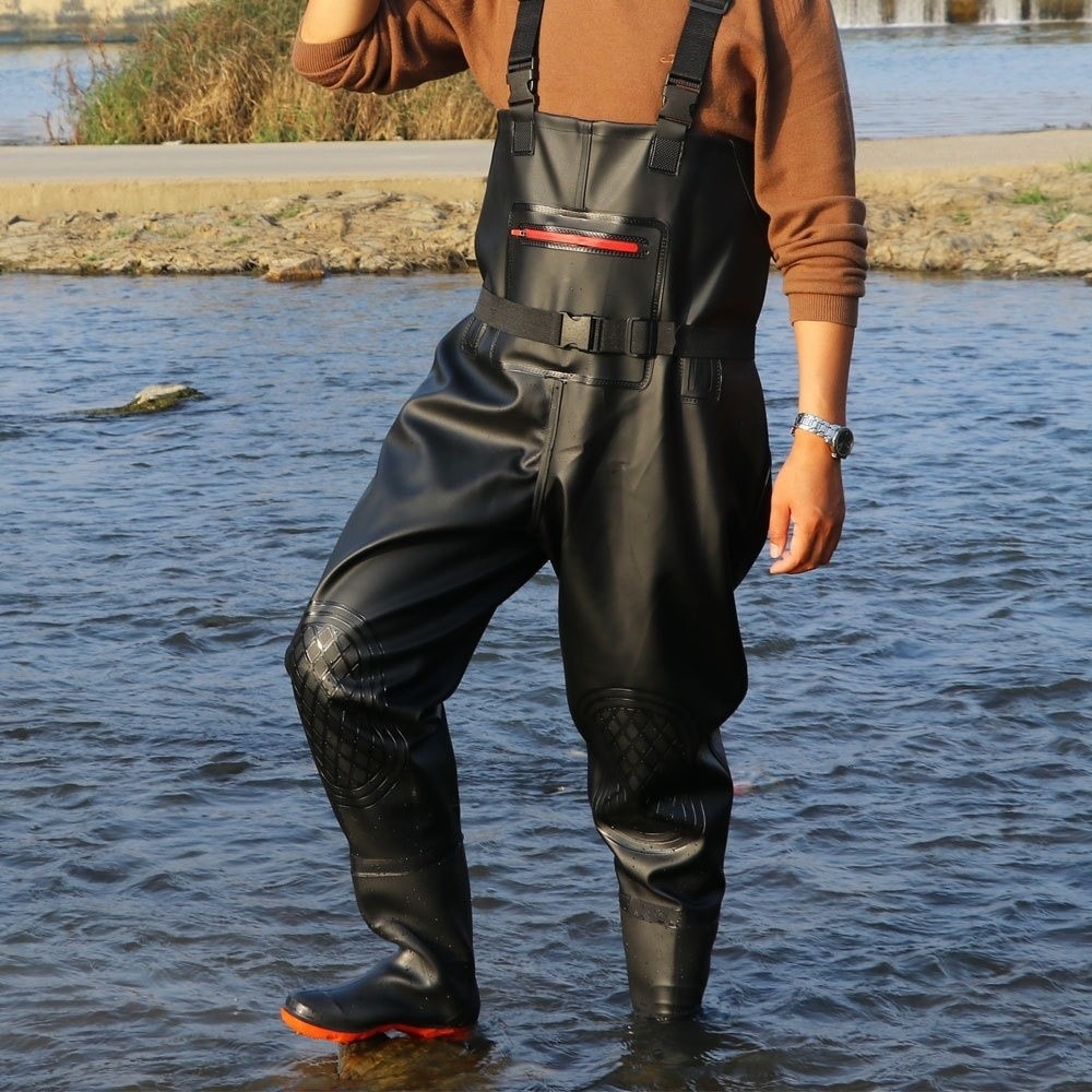 Useful PVC Fishing Suit Double - Fishing Pants Waterproof review and price