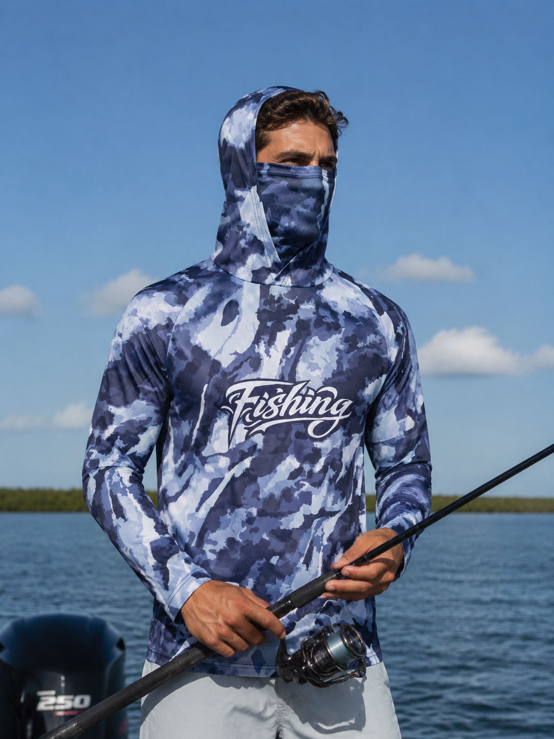 Fishing Shirt Hooded Men Fishi - Fishing Mask Sun Protection review and price